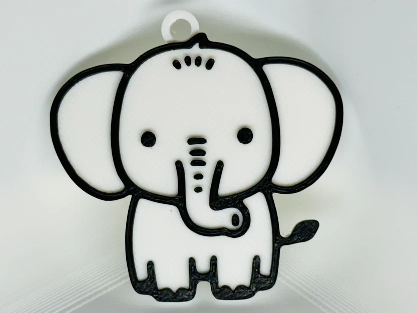 Móc Khóa Voi Dễ Thương (Cute Elephant Keychain) - Image 1
