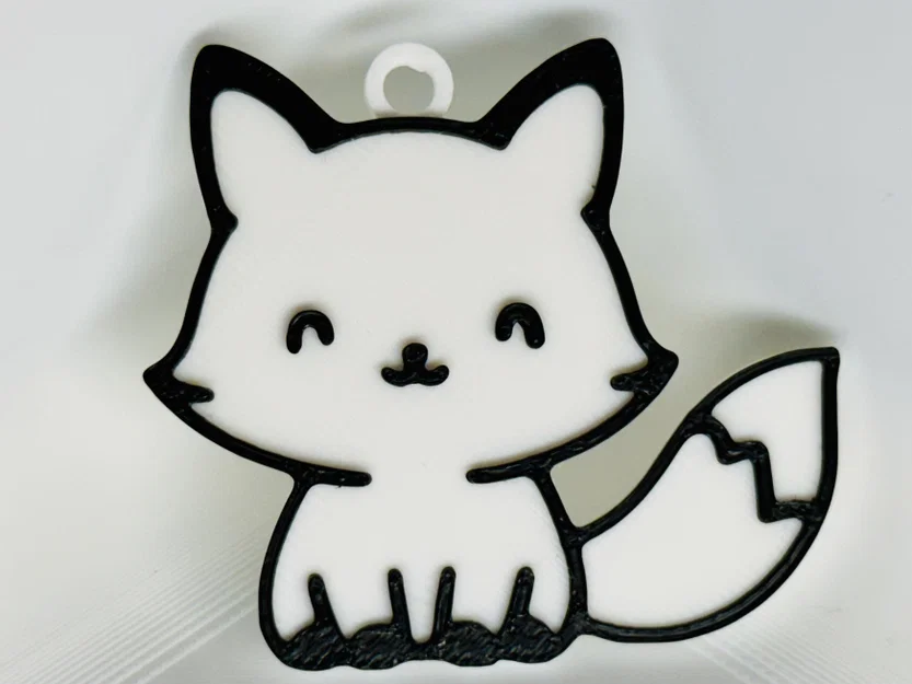 Móc Khóa Cáo Dễ Thương (Cute Fox Keychain) - Image 1