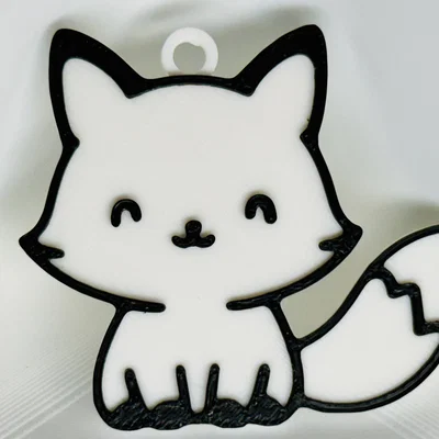 Móc Khóa Cáo Dễ Thương (Cute Fox Keychain)