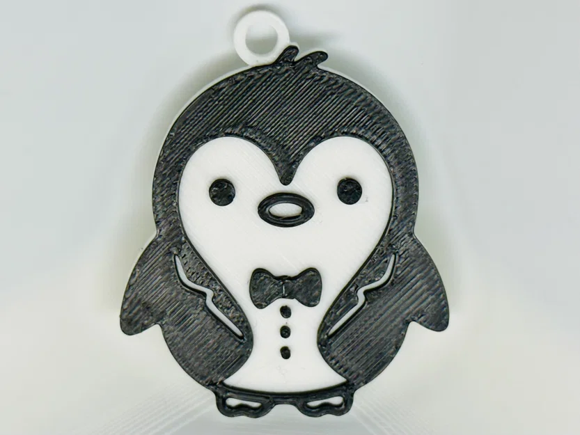 Móc Khóa Chim Cánh Cụt Bảnh Bao (Dapper Penguin Keychain) - Image 1