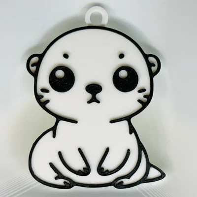 Móc Khóa Rái Cá Dễ Thương (Cute Otter Keychain)