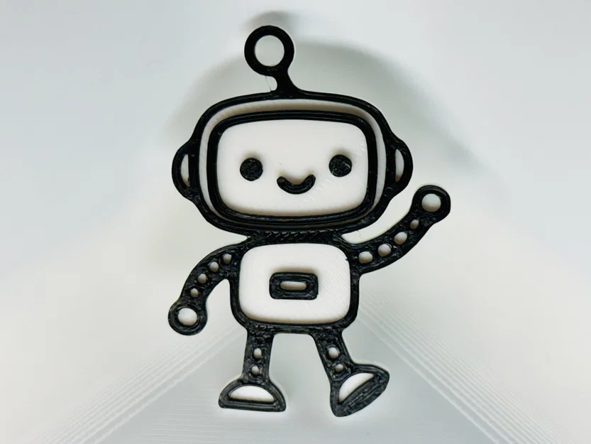 Móc khóa Robot Vẫy Tay (Waving Robot Keychain) - Image 1