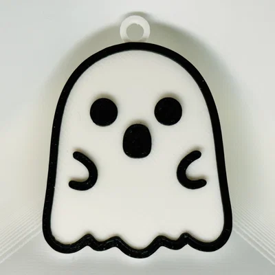 Móc Khóa Ma Giật Mình (Spooked Ghost Keychain)