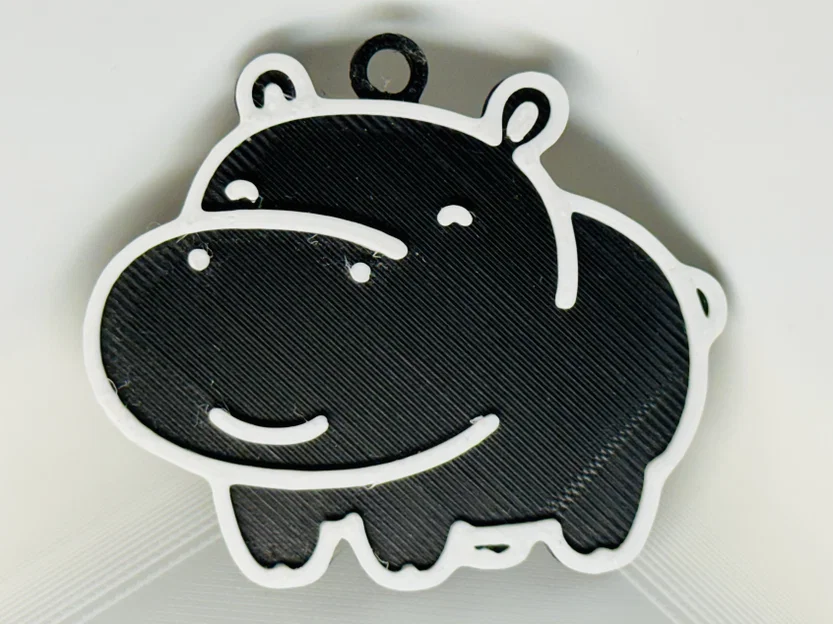 Móc Khóa Happy Hippo Keychain - Image 1