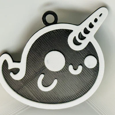 Móc Khóa Narwhal Vui Vẻ (Happy Narwhal Keychain)