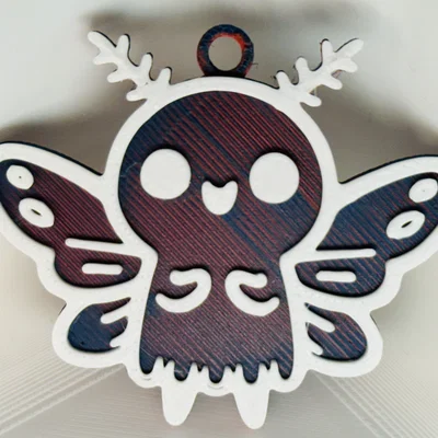 Móc khóa Mothman Dễ Thương (Cute Mothman Keychain)