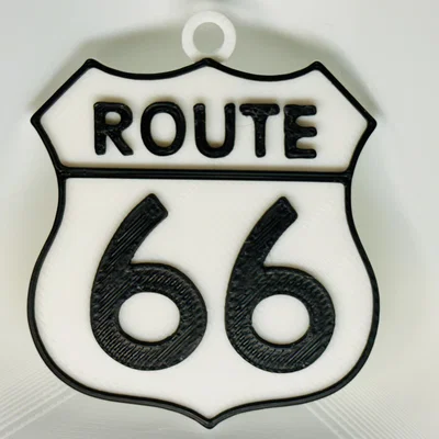 Móc Khóa Route 66 (Route 66 Keychain)