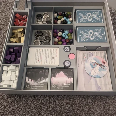 Wyrmspan Organizer (Insert sắp xếp hộp Wyrmspan)