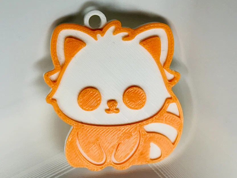 Móc Khóa Gấu Trúc Đỏ Dễ Thương (Adorable Red Panda Keychain) - Image 1