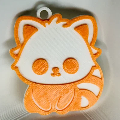Móc Khóa Gấu Trúc Đỏ Dễ Thương (Adorable Red Panda Keychain)