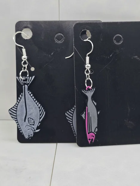 Bông tai động vật Alaska (Gấu, Nai sừng tấm, Halibut và Cá hồi) - Image 3