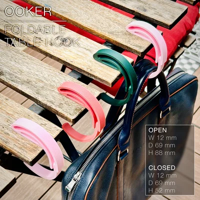 OOKER | móc treo bàn gập, print-in-place