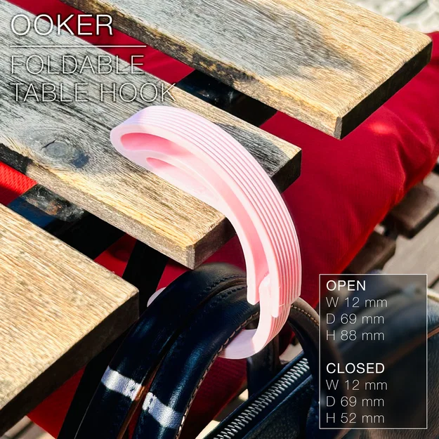 OOKER | móc treo bàn gập, print-in-place - Image 5