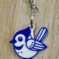 Móc khóa Chim Blue Jay Dễ Thương (Cute Blue Jay Keychain) - Thumbnail 2