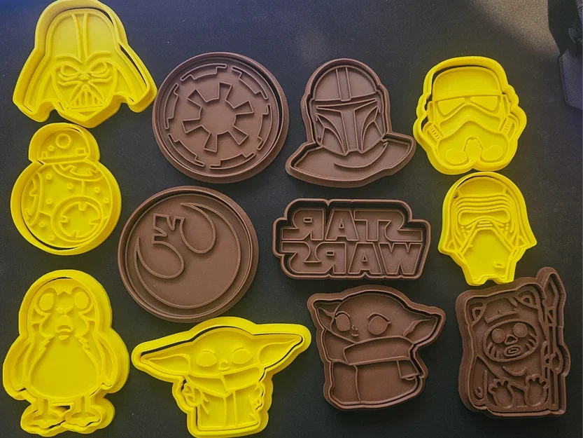 Bộ khuôn nhấn bánh quy Star Wars 12 món độc đáo cho fan - Image 1