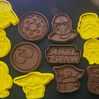 Bộ khuôn nhấn bánh quy Star Wars 12 món độc đáo cho fan