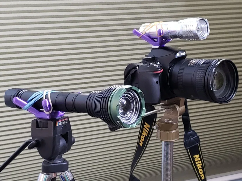 Ngàm gắn đèn pin đa năng - tripod / camera hot shoe - Image 1