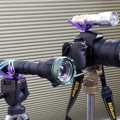 Ngàm gắn đèn pin đa năng - tripod / camera hot shoe