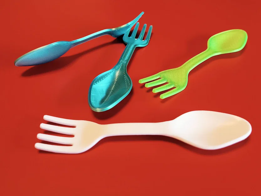 Bộ Muỗng/Nĩa Du Lịch (Travel Cutlery) In Dễ, Không Cần Support - Image 3
