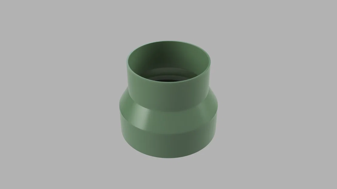 Đầu chuyển ống xả máy lạnh di động 6" sang ống cứng 5" - Image 5
