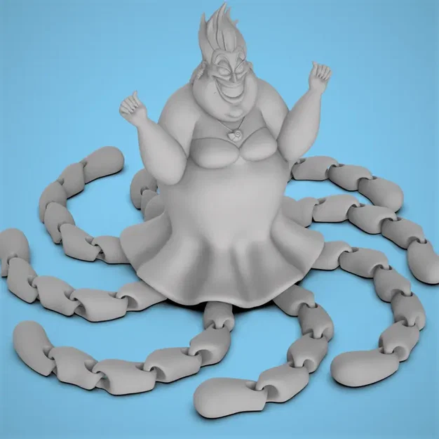 Mô hình Ursula Flexi - Nhân vật phản diện Nàng Tiên Cá in 3D - Image 3