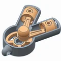 V-Engine KeyRing V2.0 – Móc khóa động cơ chữ V có piston chuyển động - Thumbnail 3