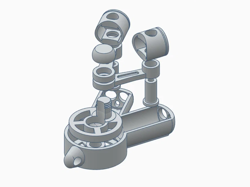 V-Engine KeyRing V2.0 – Móc khóa động cơ chữ V có piston chuyển động - Image 4