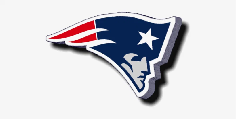 Mô hình logo 3D đội bóng New England Patriots cực chất - Image 1