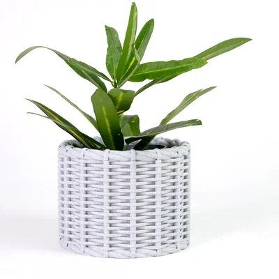 Bộ sưu tập chậu cây đan mây (Woven Planter Pots) in 3D đẹp mắt