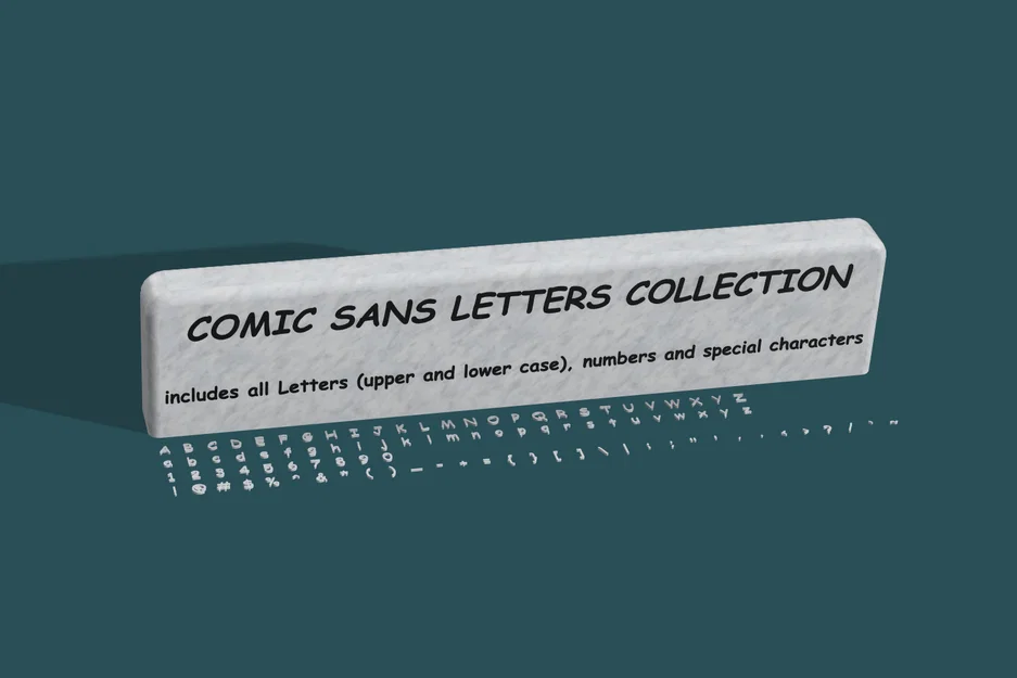 Bộ chữ COMIC SANS - Bộ sưu tập Alphabet - Image 1