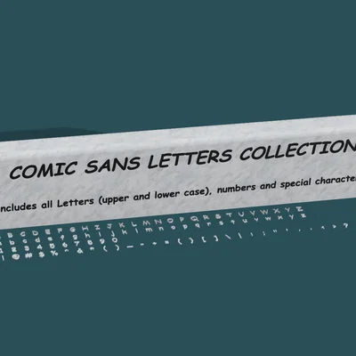 Bộ chữ COMIC SANS - Bộ sưu tập Alphabet