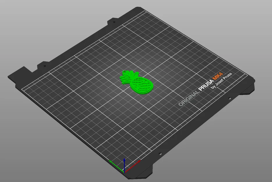 Móc khóa hình quả dứa 3D cực đáng yêu - Mẫu in dễ dàng - Image 2