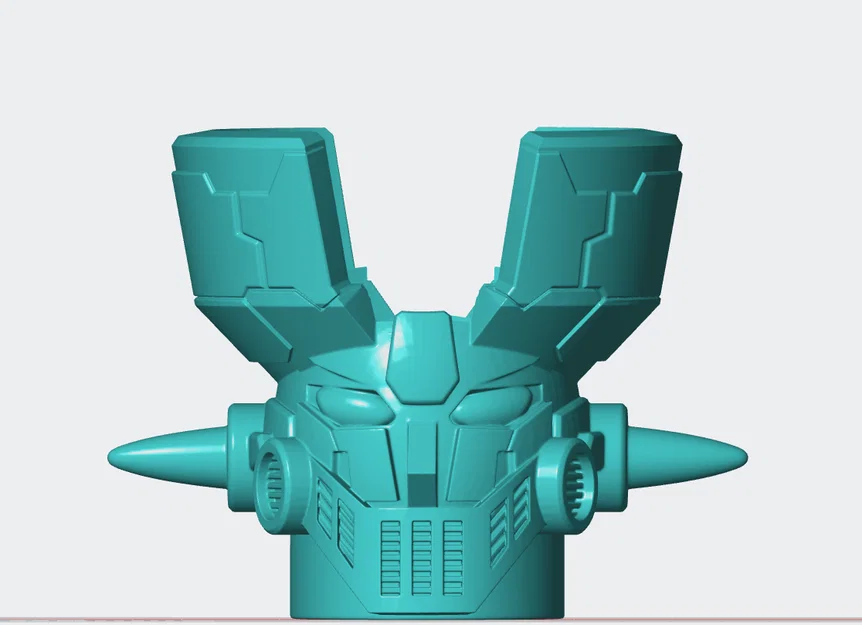 Chậu cây 3D hình đầu robot Mazinger Z siêu ngầu cho fan - Image 2