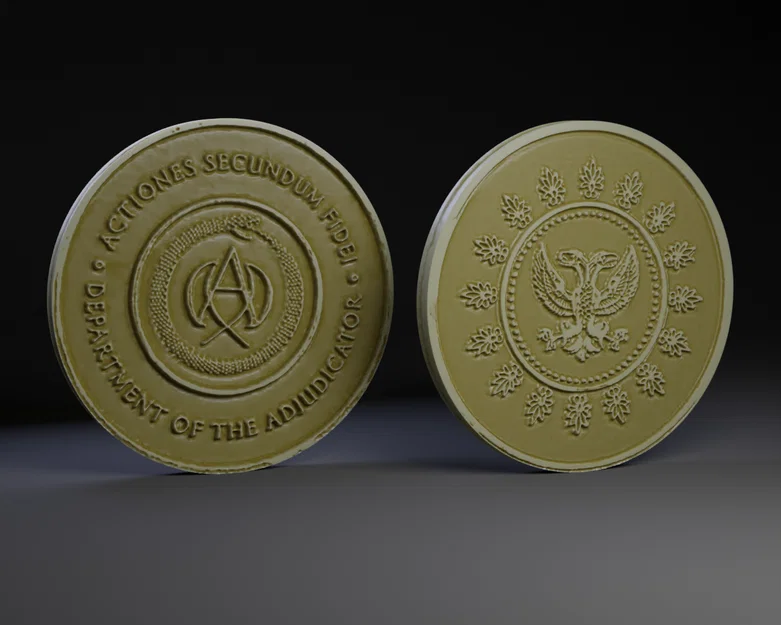 Mô hình 3D Adjudicator Coin John Wick cực chất cho fan - Image 1