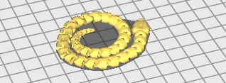 Mô hình con rắn nhỏ linh hoạt in 3D - Đồ chơi fidget giải tỏa căng thẳng - Image 1