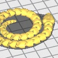 Mô hình con rắn nhỏ linh hoạt in 3D - Đồ chơi fidget giải tỏa căng thẳng