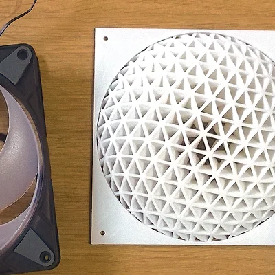 Nắp chắn quạt 140mm thiết kế xoắn 30 độ tối ưu luồng khí cho PC