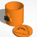 Thùng rác nhỏ mini in 3D để chứa sợi nhựa thừa cực tiện lợi - Thumbnail 1