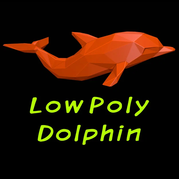 Mô hình trang trí chú cá heo (Dolphin Figure) cho máy in 3D - Image 2