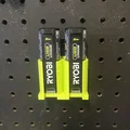 Giá treo pegboard cho pin Ryobi USB Lithium (x2) - Thumbnail 1