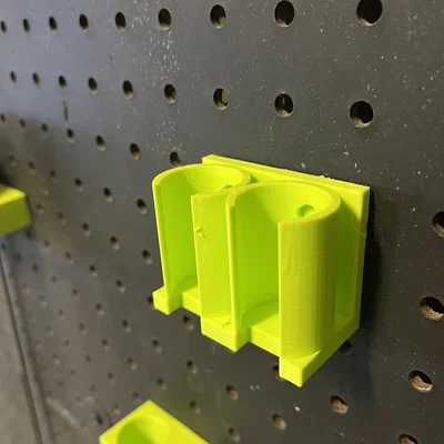 Giá treo pegboard cho pin Ryobi USB Lithium (x2)
