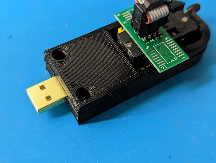 Vỏ bảo vệ mạch nạp CH341 có lỗ hiển thị đèn LED chuyên dụng - Image 1
