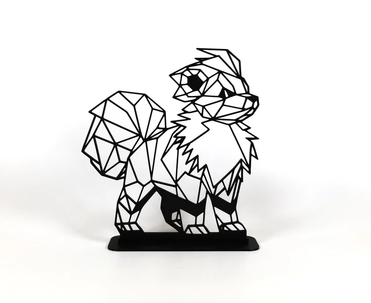 Growlithe Low Poly Geometric (Hình học đa giác thấp) - Image 1