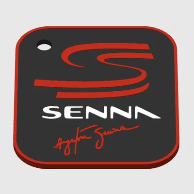 Móc khóa Ayrton Senna in 3D - Phụ kiện cho người hâm mộ F1