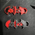 Móc khóa biểu tượng Batman phong cách Harley Quinn 3D - Thumbnail 2