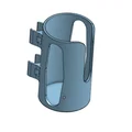 Giá đỡ chai cho rollator (khung 22mm, chai tối đa 72mm) - Thumbnail 1