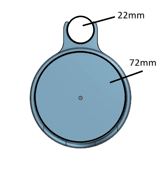 Giá đỡ chai cho rollator (khung 22mm, chai tối đa 72mm) - Image 2