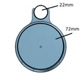 Giá đỡ chai cho rollator (khung 22mm, chai tối đa 72mm) - Thumbnail 2