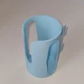 Giá đỡ chai cho rollator (khung 22mm, chai tối đa 72mm) - Thumbnail 3