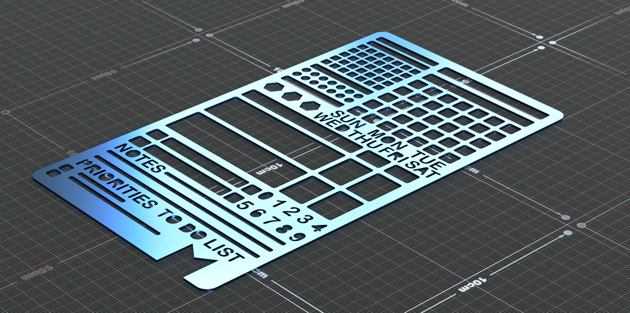 Mẫu Stencil Template cho Bullet Journal (4"x7") - Image 2